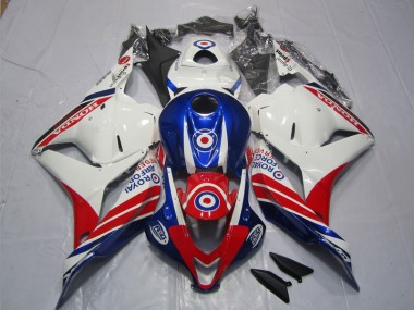 Carénage CBR 600 RR 2009-2012 - Blanc Bleu Rouge