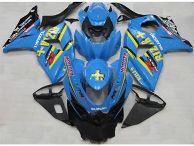 Carénage GSXR 1000 K9 2009-2016 - Bleu Rizla Hopper