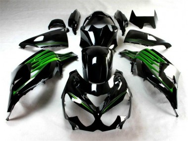 Carénage ZX14R ZZR 1400 2012-2021 - Noir Vert