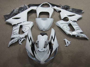 Carénage ZX6R 2005-2006 - Blanc Ninja 636