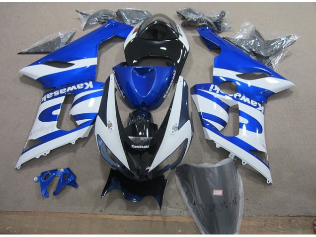 Carénage ZX6R 2005-2006 - Bleu Blanc