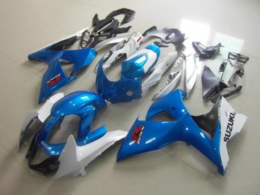 Carénages GSXR 1000 K9 2009-2016 - Blanc Bleu