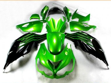 Carénages ZX14R ZZR 1400 2012-2021 - Noir Vert